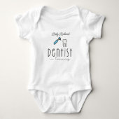 Orthodontist Baby Tandarts in opleiding Tandarts Romper (Voorkant)