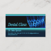 Orthodontist Blauwe Tanden en Tandvlees Visitekaar Visitekaartje (Voorkant)