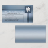 Orthodontist Blue Metal Visitekaartje (Voorkant / Achterkant)