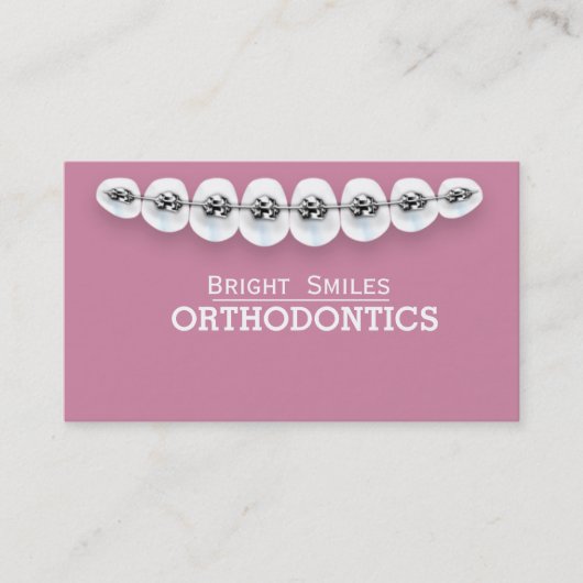 Orthodontist Dentist Standard Visitekaartje (Voorkant)