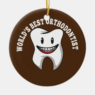 Orthodontist Dentist Teeth Braces Orthodontie Keramisch Ornament