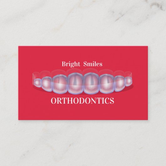 Orthodontist Dentist Visitekaartje (Voorkant)