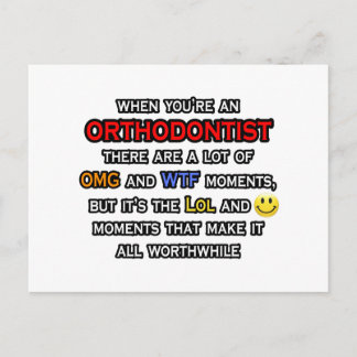 Orthodontist ... OMG WTF LOL Briefkaart