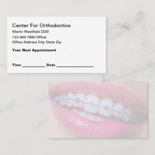 Orthodontist Thema Moderne Zakelijke Kaarten Visitekaartje