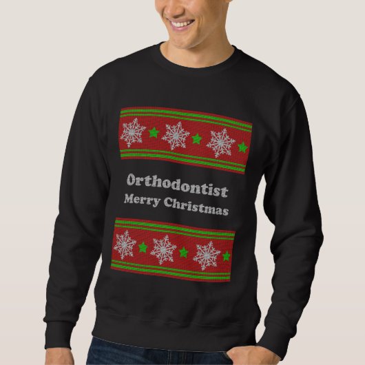 Orthodontist ulcus kerst trui (Voorkant)
