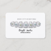 Orthodontiste brasse Dentist Carte de visite stand (Devant)