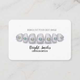 Orthodontiste brasse Dentist Carte de visite stand