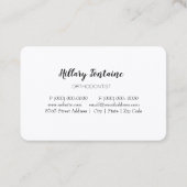 Orthodontiste brasse Dentist Carte de visite stand (Dos)
