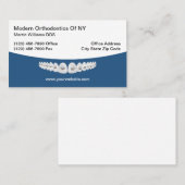 Orthodontiste moderne Orthodontiste Cartes de visi (Devant / Derrière)