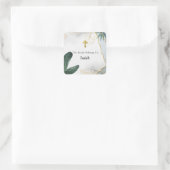 Orthodox Christelijk Gepersonaliseerd Bookplate Vierkante Sticker (Tas)