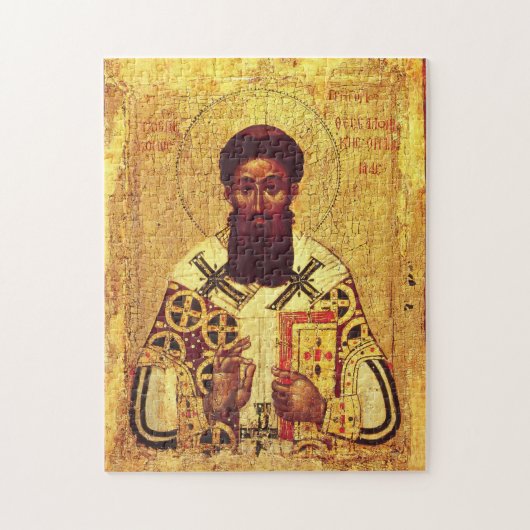 Orthodox christelijk icoon van St. Gregorius van P Legpuzzel (Verticaal)