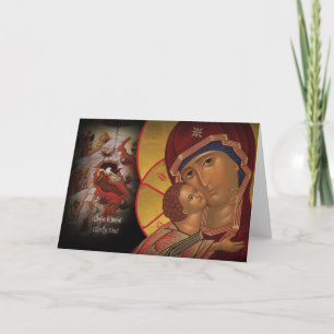 Orthodox Christelijk Kerst Icon Wenskaart Feestdagen Kaart
