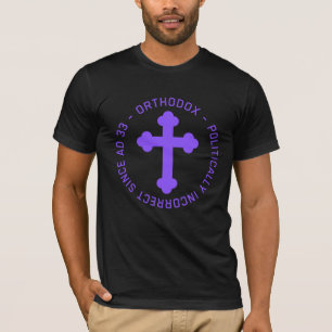 Orthodox Christelijk Kruis sinds AD 33 onjuist T-shirt