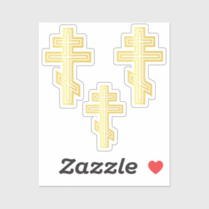Orthodox Christelijk Kruis Sticker