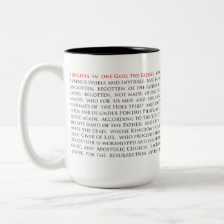 Orthodox Christelijk Nicene Creed Tweetonige 15oz Tweekleurige Koffiemok