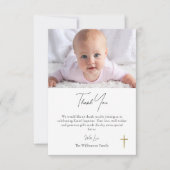 Orthodox Christelijk Water van Licht Dopen Dank Y Bedankkaart (Voorkant)