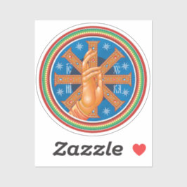 Orthodox Christelijk Zegen Hand Icon Sticker