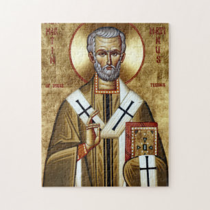Orthodox Christelijke icoon van St. Martin de Barm Legpuzzel