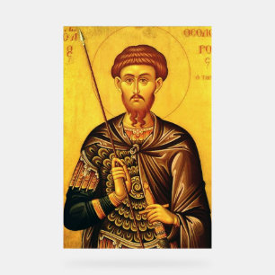 Orthodox icoon van Sint-Theodorus Tiro Acryl Bord