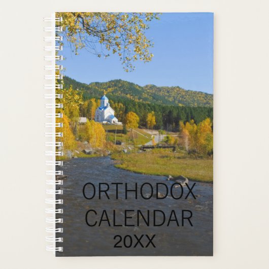 Orthodox Kalender Dagboek Russische Kerk Foto Planner (Voorkant)