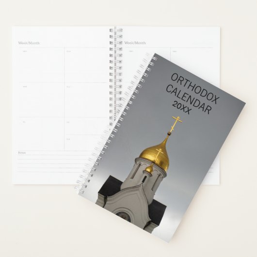Orthodox Kalender Dagboek Russische Kerk Foto Planner (Display)
