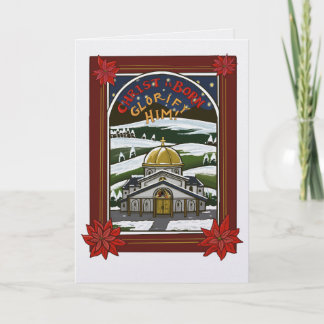 Orthodox kerst wenskaart kaart