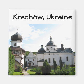 Orthodox klooster in Krechow, Oekraïne Magnet Magneet