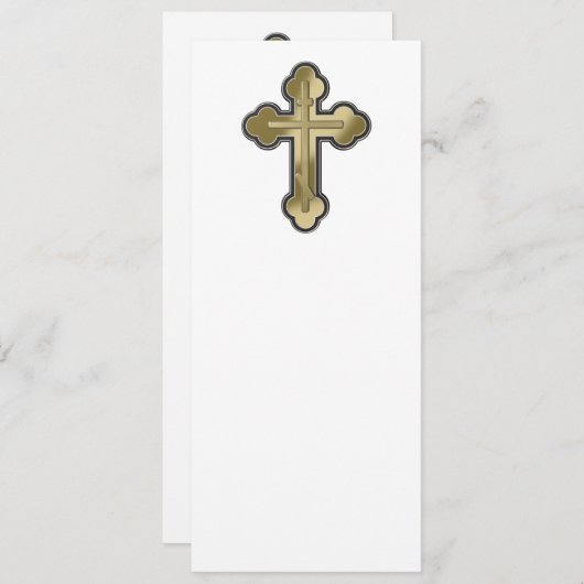 Orthodox kruis kaart (Voorkant / Achterkant)