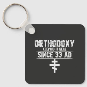 Orthodox l Cross l Funny Gezegde l Personaliseren Sleutelhanger