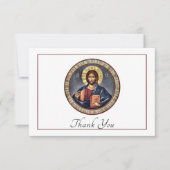 Orthodoxe Christelijke begrafenis Bedankkaart (Voorkant)