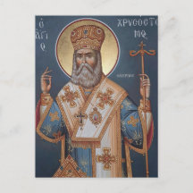 Orthodoxe christelijke icoon van St. Chrysostomos