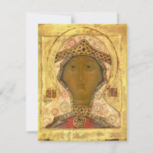 Orthodoxe christelijke icoon van St. Paraskeva Briefkaart