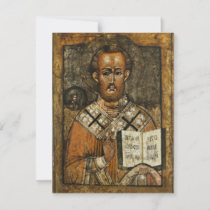 Orthodoxe christelijke icoon van St. Tichon van Am Briefkaart
