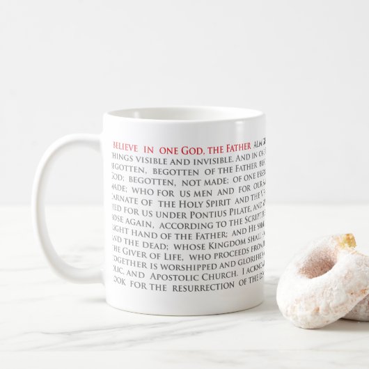 Orthodoxe Christian Nicene Creed Mug classique 11o (Avec donut)