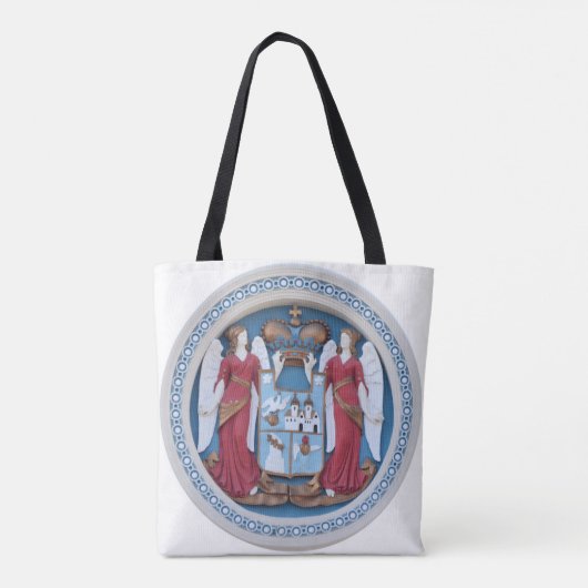 orthodoxe engelen sluiten religie symbool stucco t tote bag (Achterkant)
