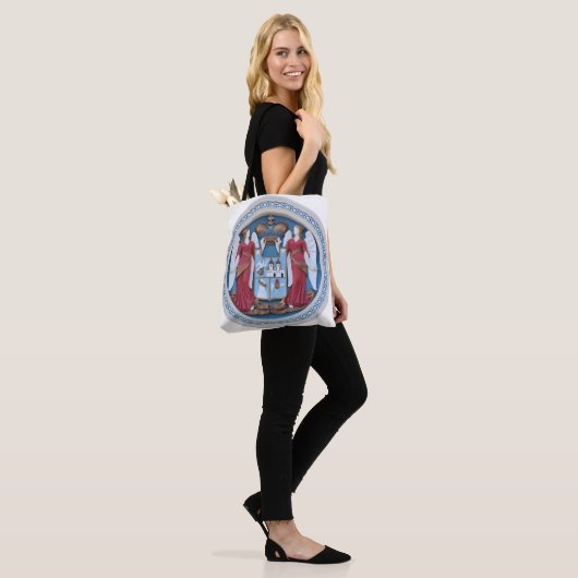 orthodoxe engelen sluiten religie symbool stucco t tote bag (Op model)