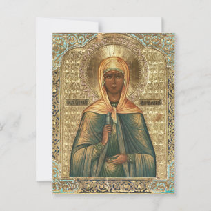 Orthodoxe icon van St. Maria Magdalena Briefkaart