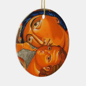 Orthodoxe Icons kerstversiering Keramisch Ornament (Rechts)