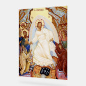 Orthodoxe icoon van de Anastasis opstanding Acryl Bord (Hoek)