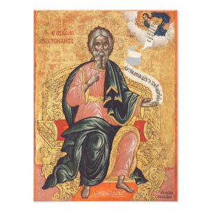 Orthodoxe icoon van de heilige Andreas de apostel Foto Afdruk