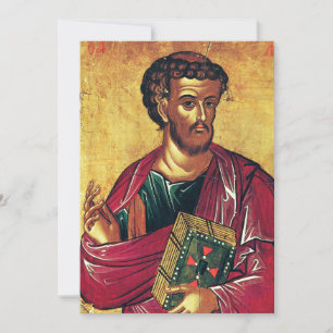 Orthodoxe icoon van de heilige Lucas de Evangelist Bedankkaart