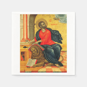 orthodoxe icoon van de heilige Marcus de Evangelis Servet