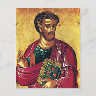 Orthodoxe icoon van Sint Lucas de Evangelist Flyer