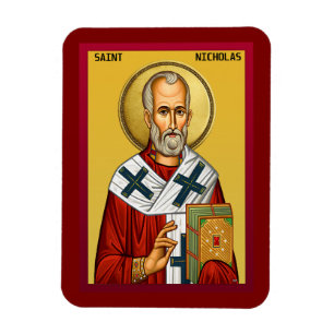 Orthodoxe icoon van Sint Nicolaas 09 Magneet