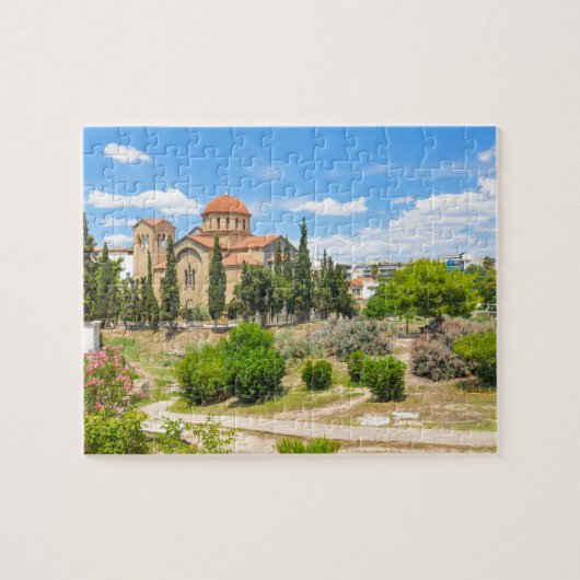 Orthodoxe kathedraal in Athene, Griekenland Legpuzzel (Horizontaal)