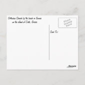 Orthodoxe kerk in Gouves, Kreta Briefkaart (Achterkant)