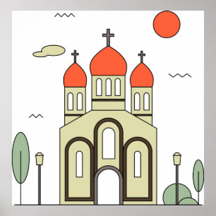 Orthodoxe kerk poster