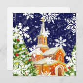 Orthodoxe kerst feestdagenkaart (Voorkant / Achterkant)