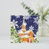 Orthodoxe kerst feestdagenkaart (Staand voorkant)