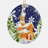 Orthodoxe kerst keramisch ornament (Links)